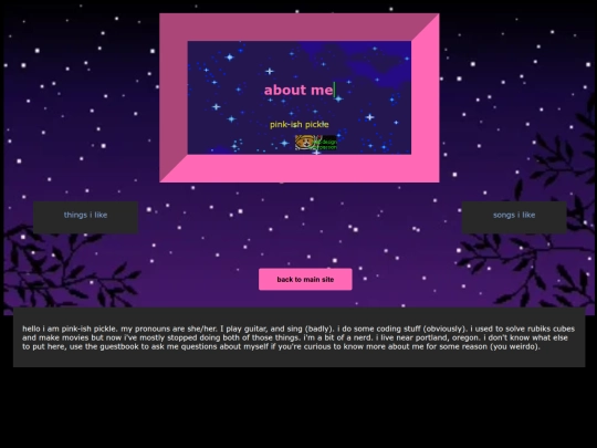 aboutme screenshot
