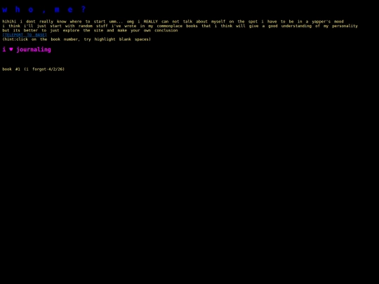 about-me screenshot
