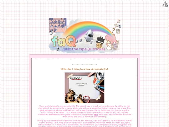 faq screenshot