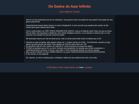 dados screenshot