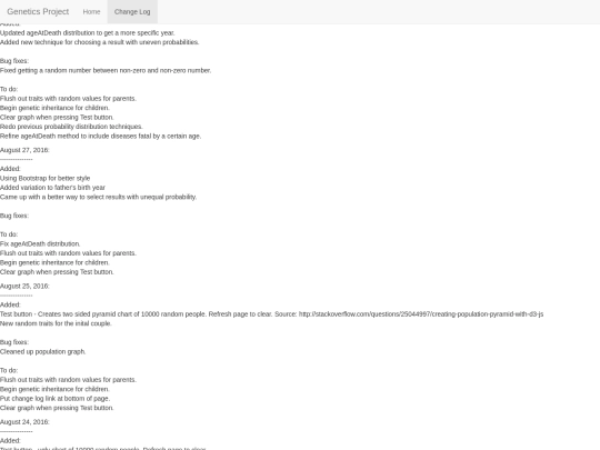 Genetics/change_log screenshot