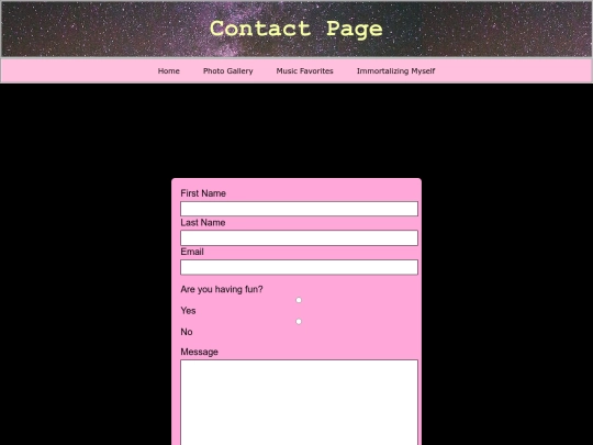 ContactPage screenshot