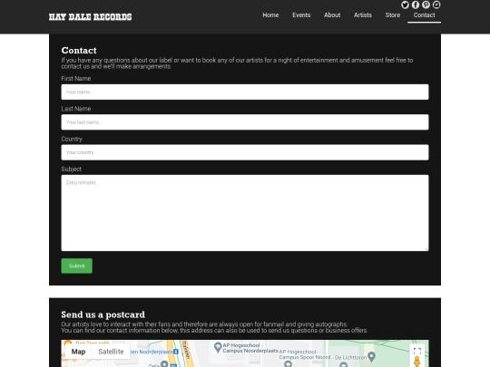 contact screenshot