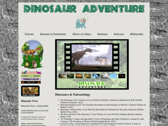 about/shrines/dinosaurs screenshot