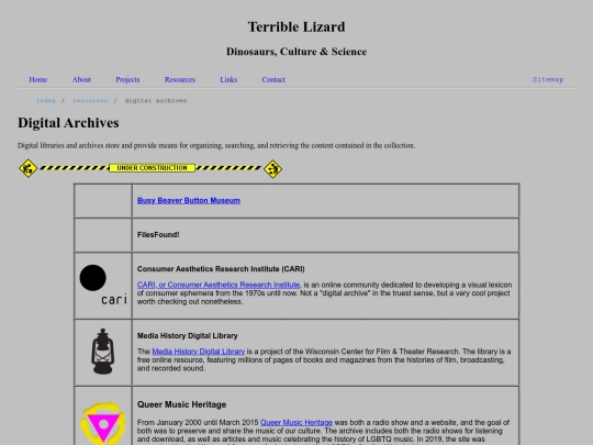 resources/archives screenshot