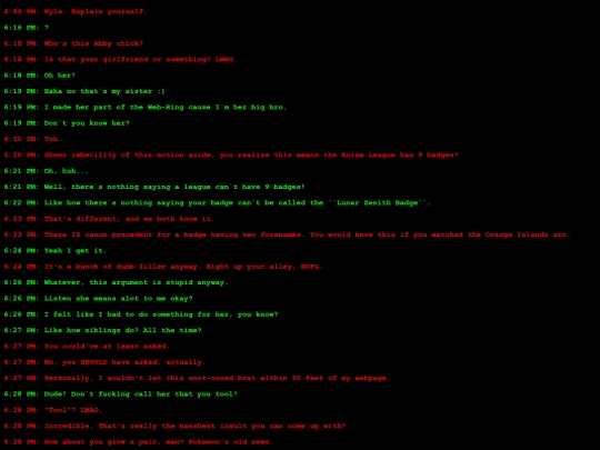 irc screenshot