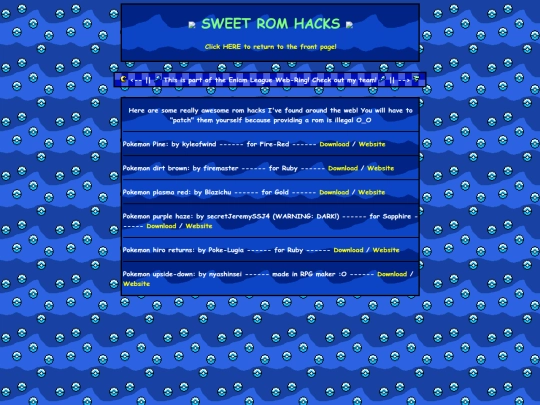 romhacks screenshot