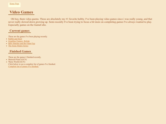 pages/video-games screenshot