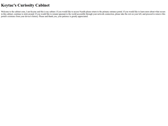 curiosity cabinet/curiositycabinet screenshot