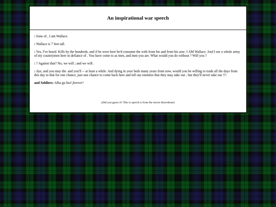 badlibs/braveheart screenshot