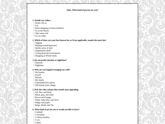 quiz/quiz screenshot