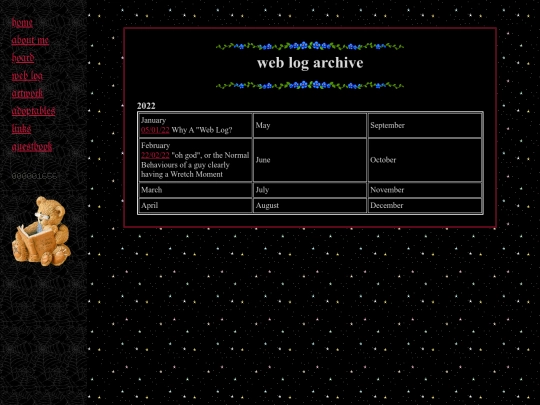 weblog screenshot