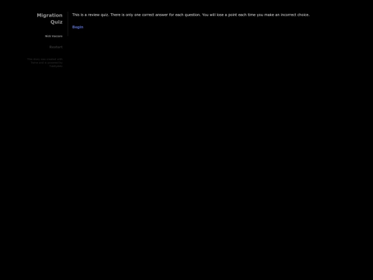 migrationquiz screenshot