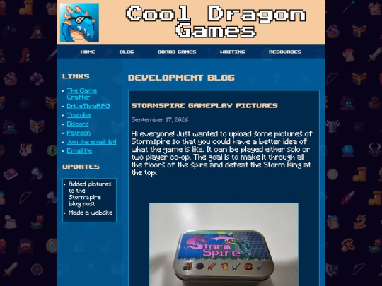 blog screenshot