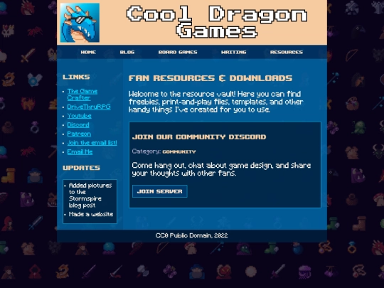 resources screenshot