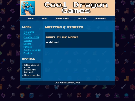 writing screenshot