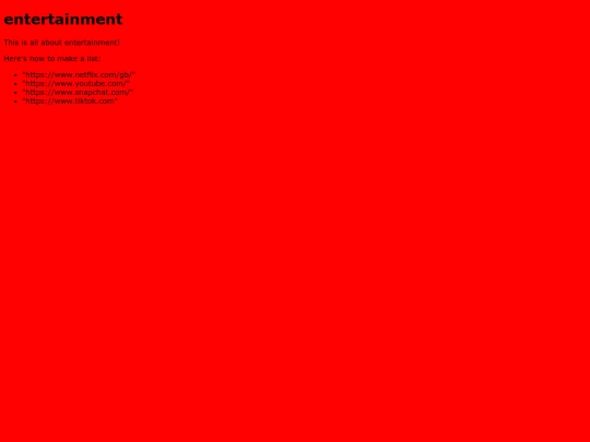 entertainment screenshot
