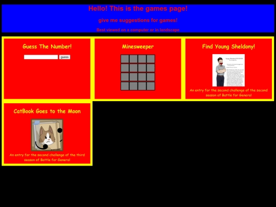 games screenshot