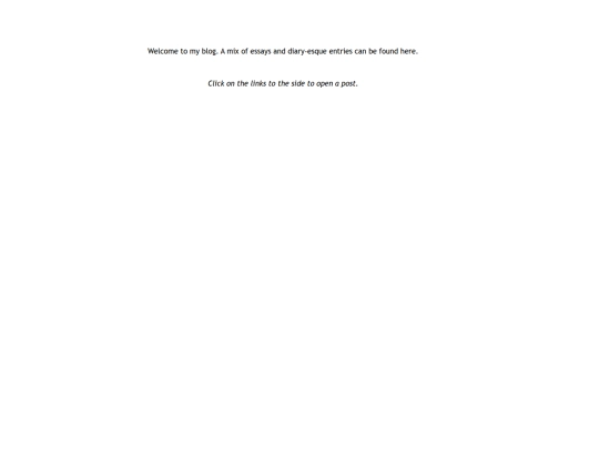 blog home screenshot