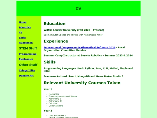 cv screenshot