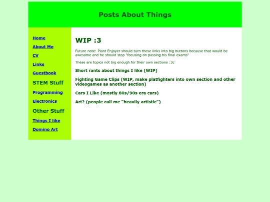 interests screenshot