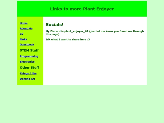 links screenshot