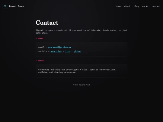 contact screenshot
