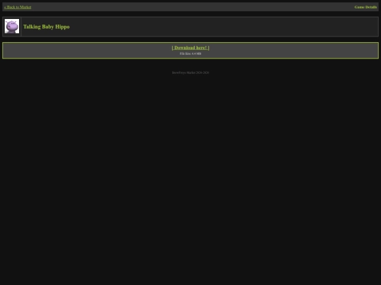 talkingbabyhippo screenshot