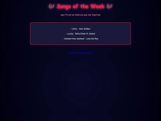 songs screenshot