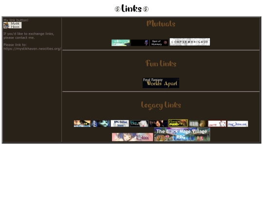 links screenshot