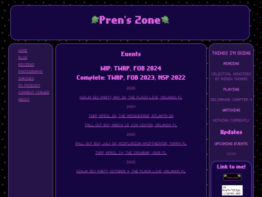 Photography/events screenshot
