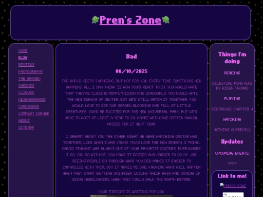 blog/Dad screenshot