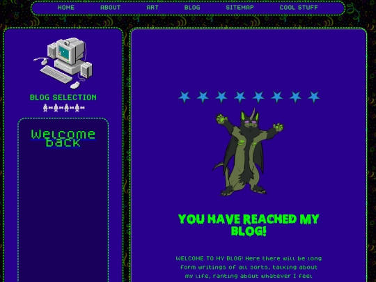 BLOG screenshot