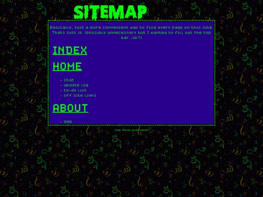 SITEMAP screenshot