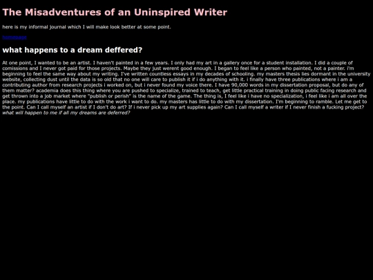 Journal screenshot