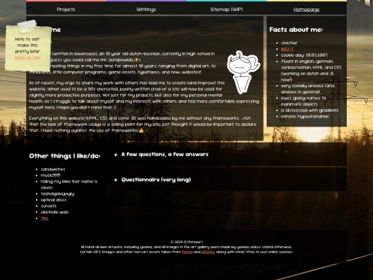 about-me screenshot