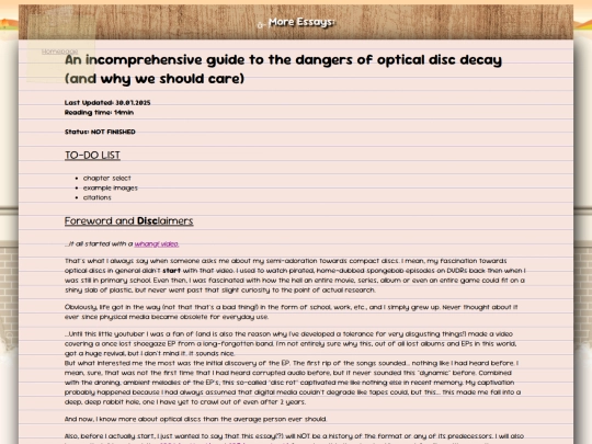 essays screenshot