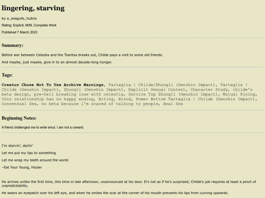 fics_genshin/lingeringstarving screenshot