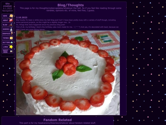 blog screenshot