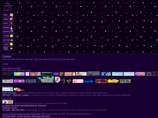 links screenshot