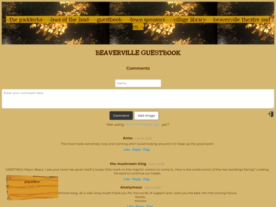 guestbook screenshot