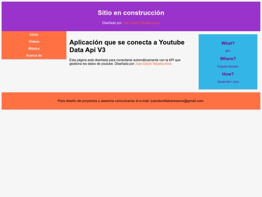 youtubeApiTest1 screenshot