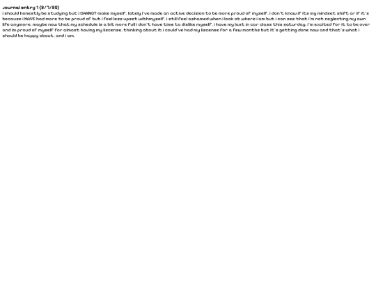 text/journal screenshot