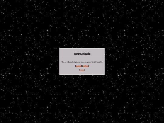 communiques/communiques screenshot
