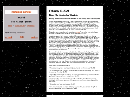 communiques/journal/journal1 screenshot