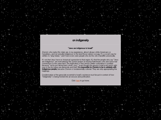 communiques/politics/palestine/indigenous screenshot