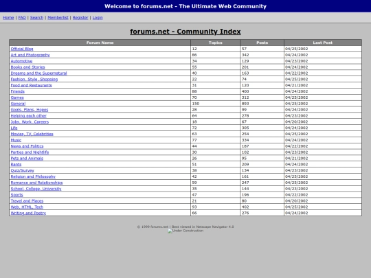 forumsnet/forumsnet screenshot
