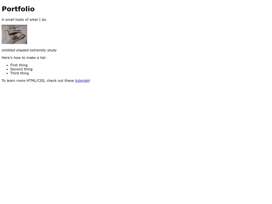 Portfolio screenshot