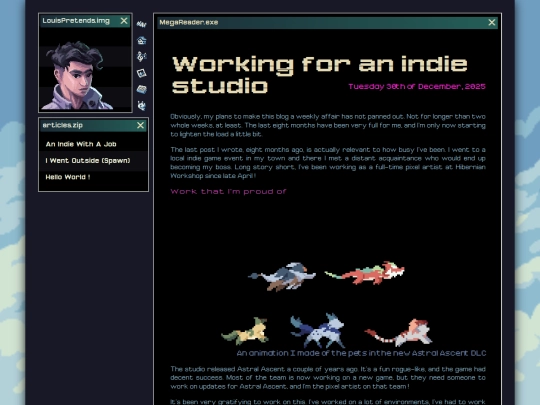 blog screenshot
