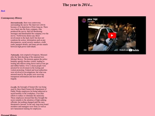 personal-history/2014 screenshot